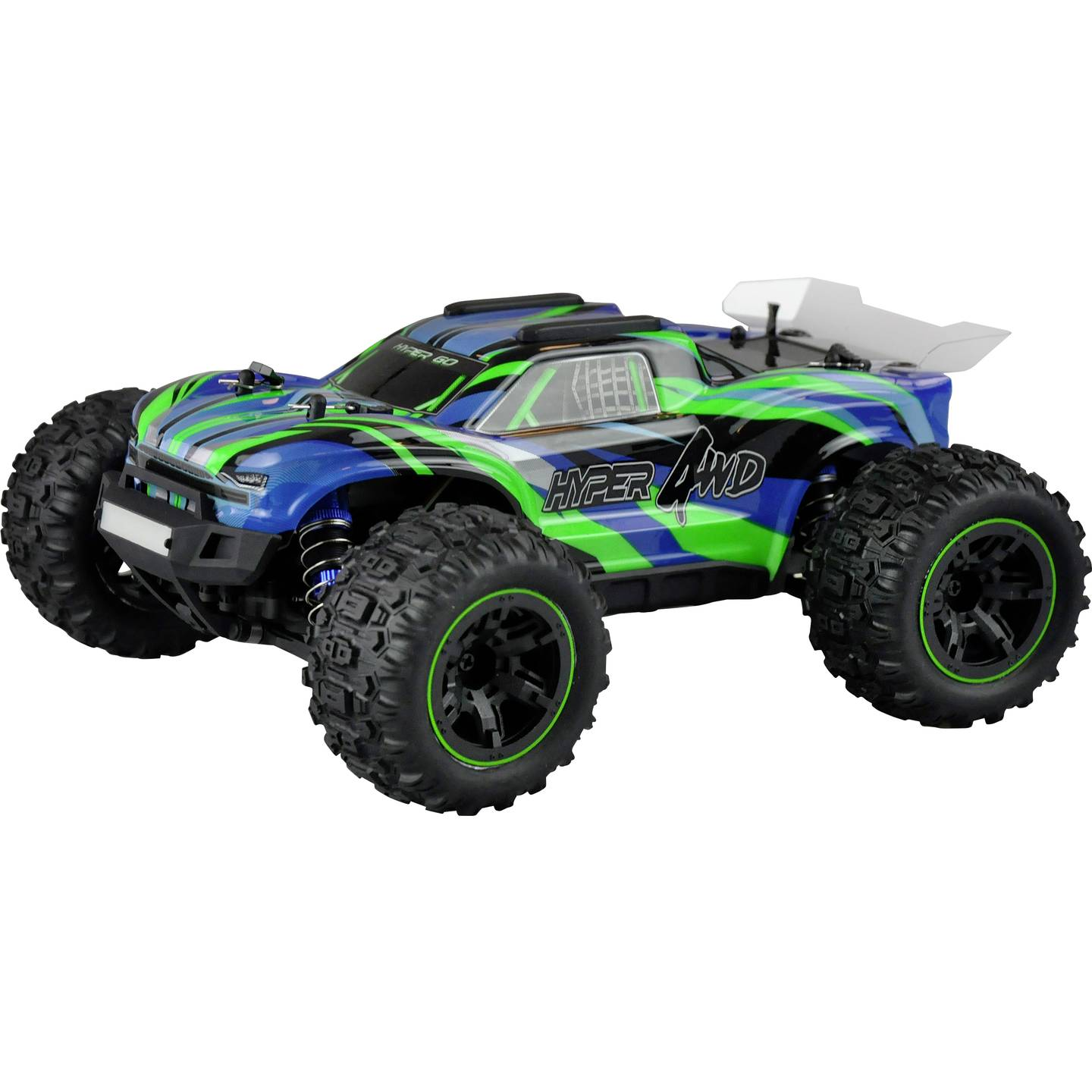 B-Ware Amewi Hyper Go Rc Truggy Auto Modellauto 1:16 4 Wd Brushed Rtr Blau Auto Modell