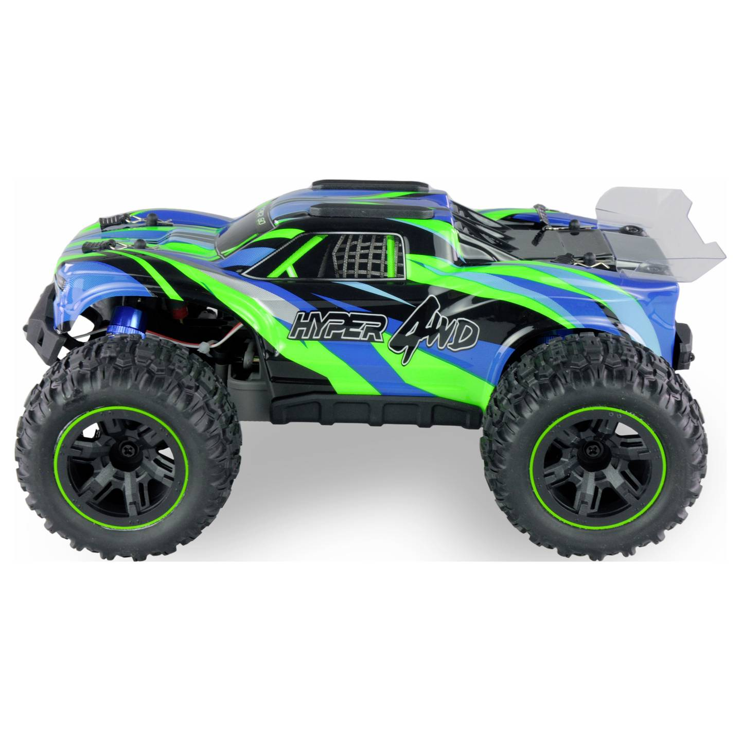 B-Ware Amewi Hyper Go Rc Truggy Auto Modellauto 1:16 4 Wd Brushed Rtr Blau Auto Modell