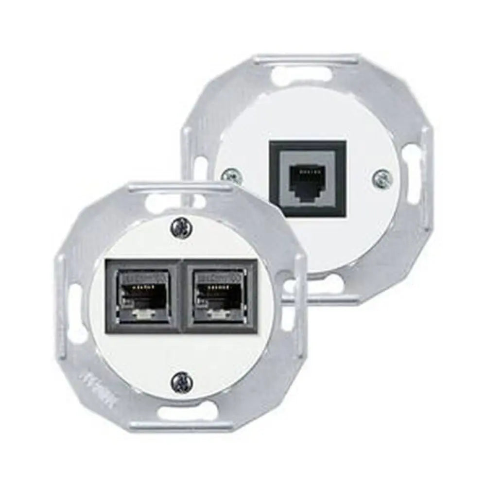 B-Ware Elso Einsatz Zentralplatte Abdeckung Iae Uae Renova 2x8 Polig Rj45 Weiß 2 Stück - 3606480661969