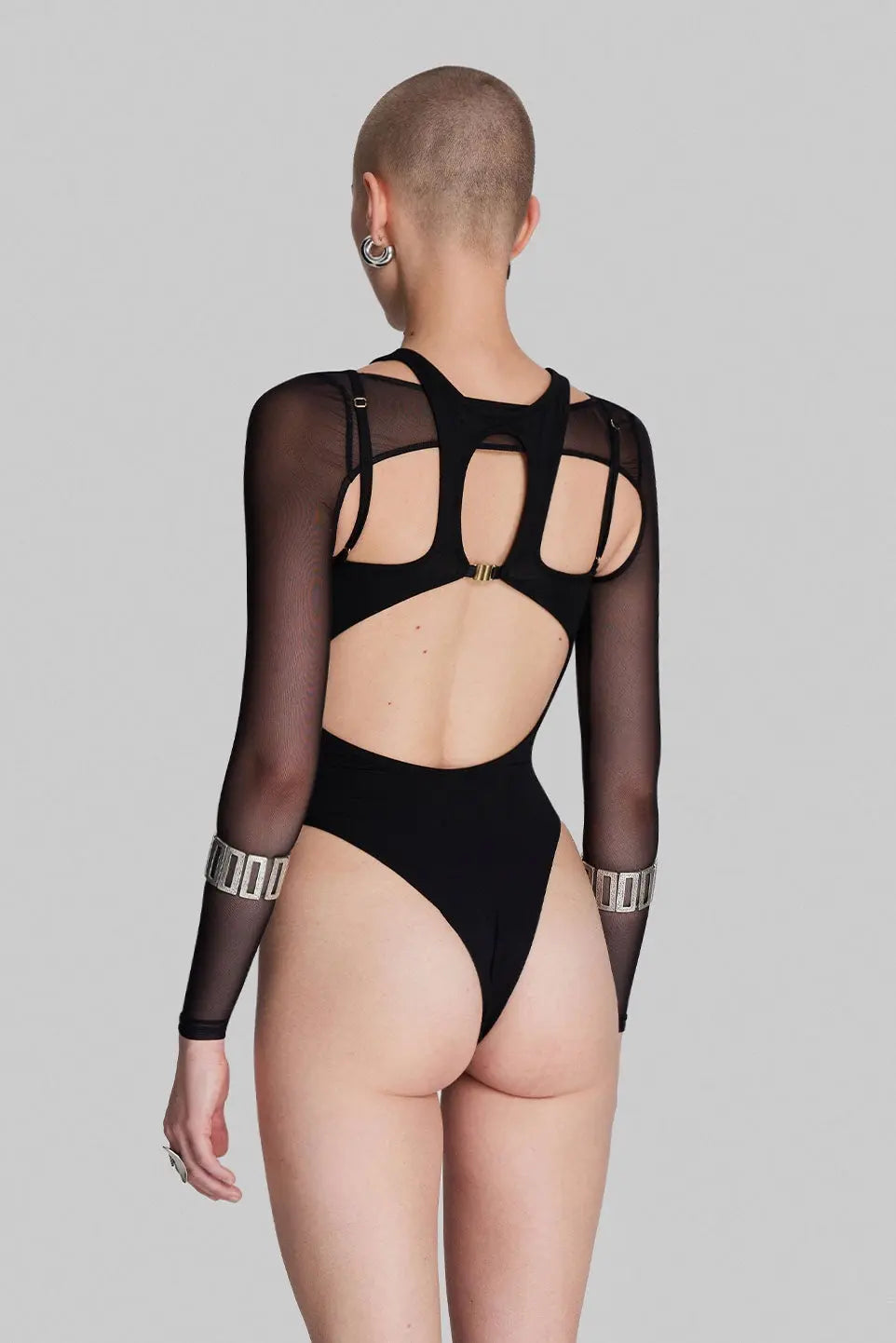 B-Ware Iamnotbasic Bodysuit Einteiler Rosa Bodysuit Schwarz Größe S Body Damen Frauen - 8682521049519