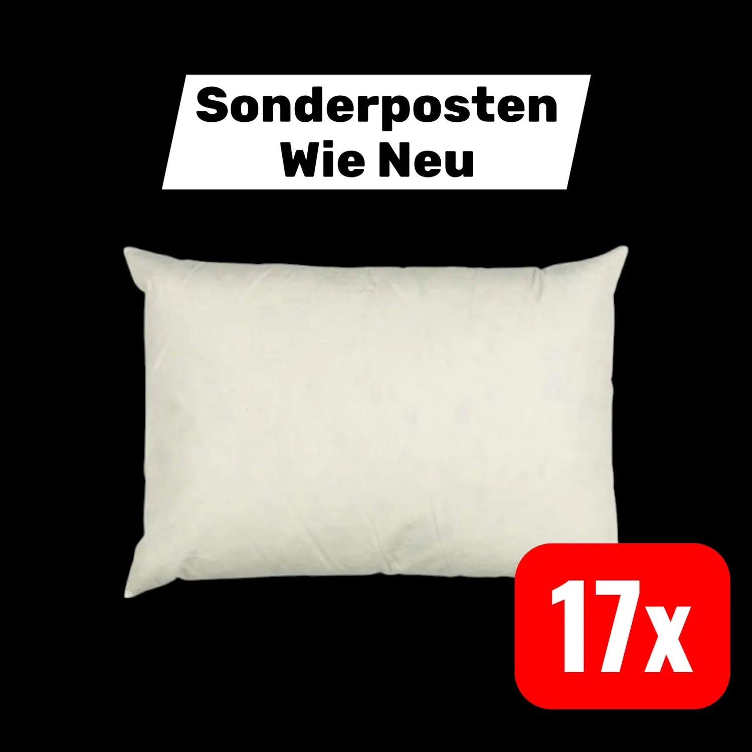 B-Ware Ib Laursen Kissen Inlett Kissenfüllung Füllkissen 60x40cm 800gr 17 Stück - 5710575406026