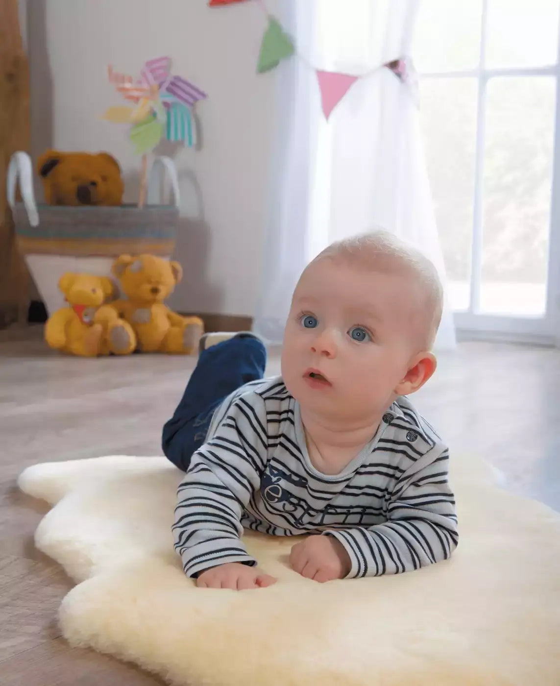 B-Ware Ibena Babylammfell Babyfell Lammfell Natur 70   80 Cm Kleinkinder Naturfarbe - 4004406281434