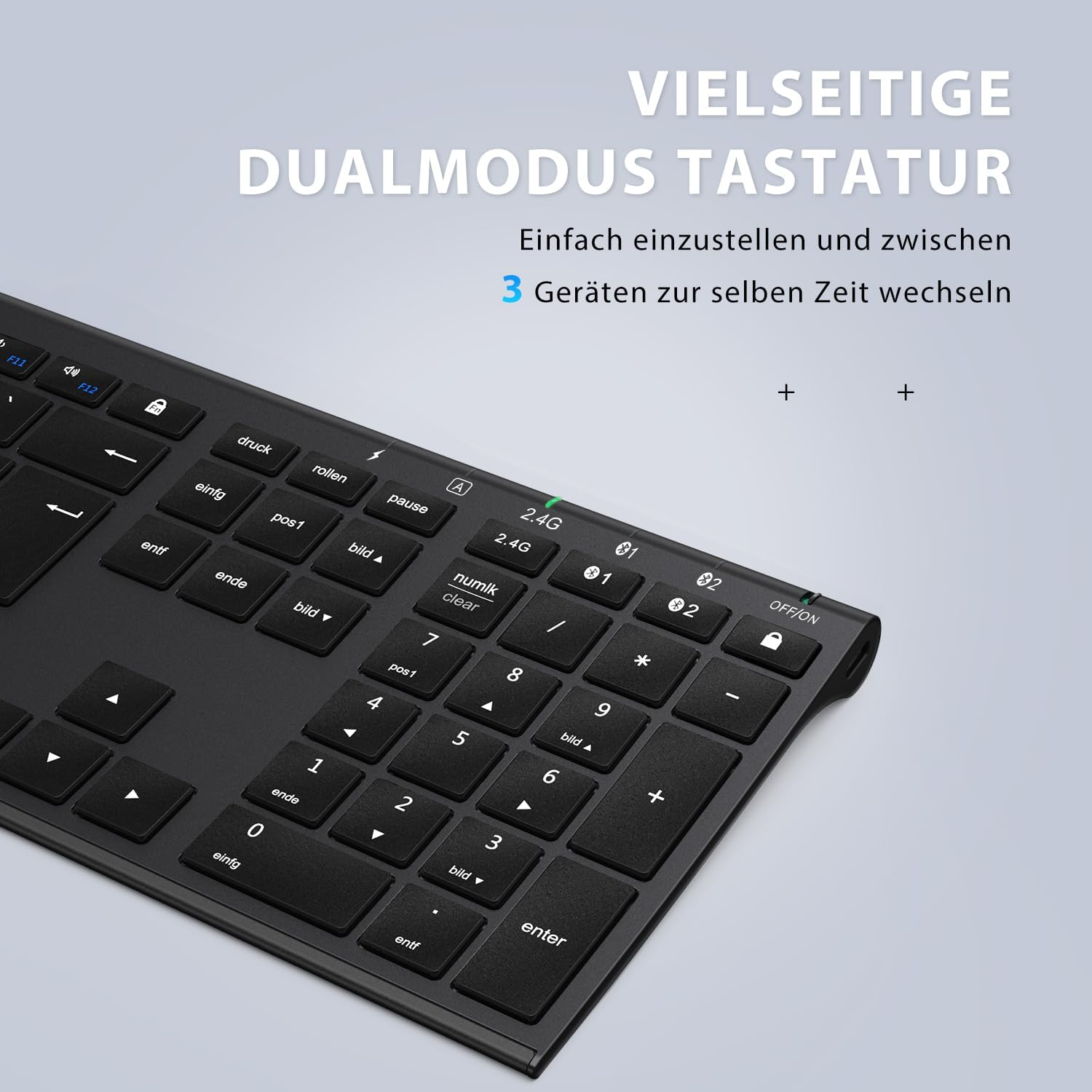 B-Ware I Clever Bluetooth Tastatur Mit Maus Keyboard Set Wireless Siehe Text/Foto - 6972312838920