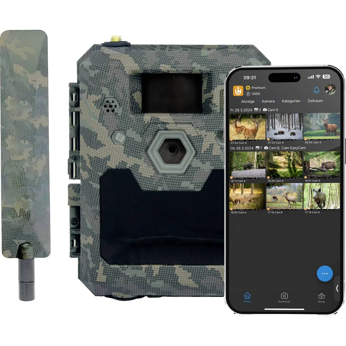 B-Ware Icu Clom Cam6 Wildkamera überwachungskamera Wildkamera Camouflage Nachtsicht725 - 9120076881202