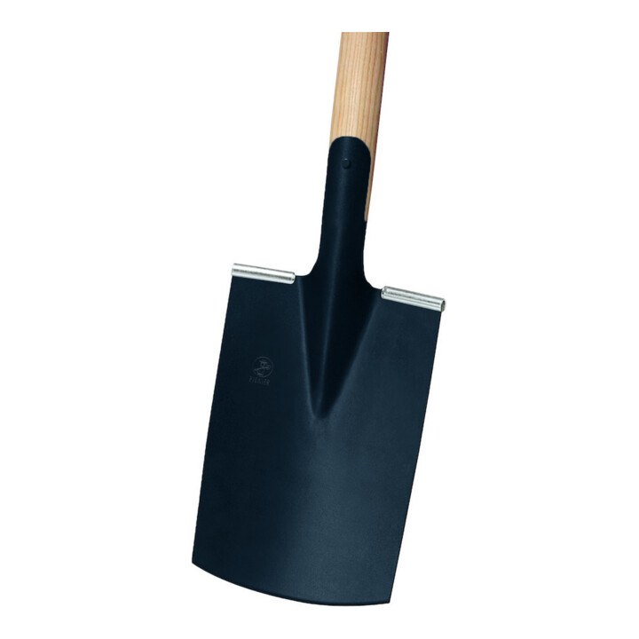 Ideal Bauspaten Spaten Schaufel Gärtner Form Größe 2 Schwarz Eschenstiel B-Ware