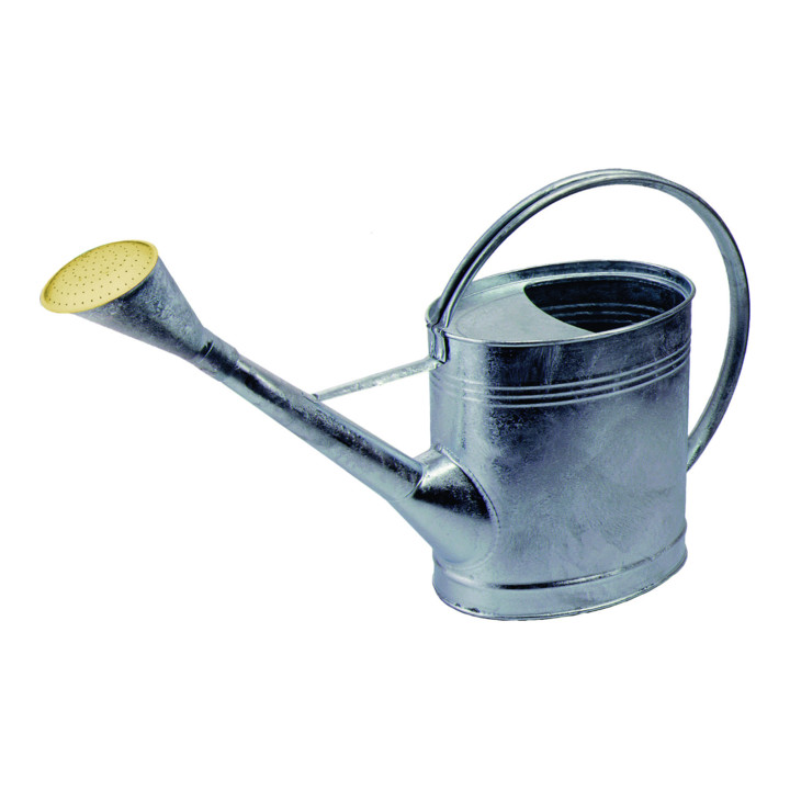 Ideal Gießkanne Wasserbehälter Verzinkt 12 Liter Gartenkanne Oval Kanne B-Ware