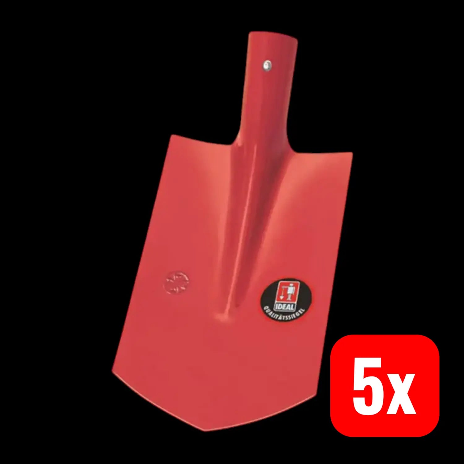 B-Ware Ideal Kabelgrabenschaufel Spatenschaufel Sieger Rot Pulverbeschichtet 5 Stück - 4005827510783