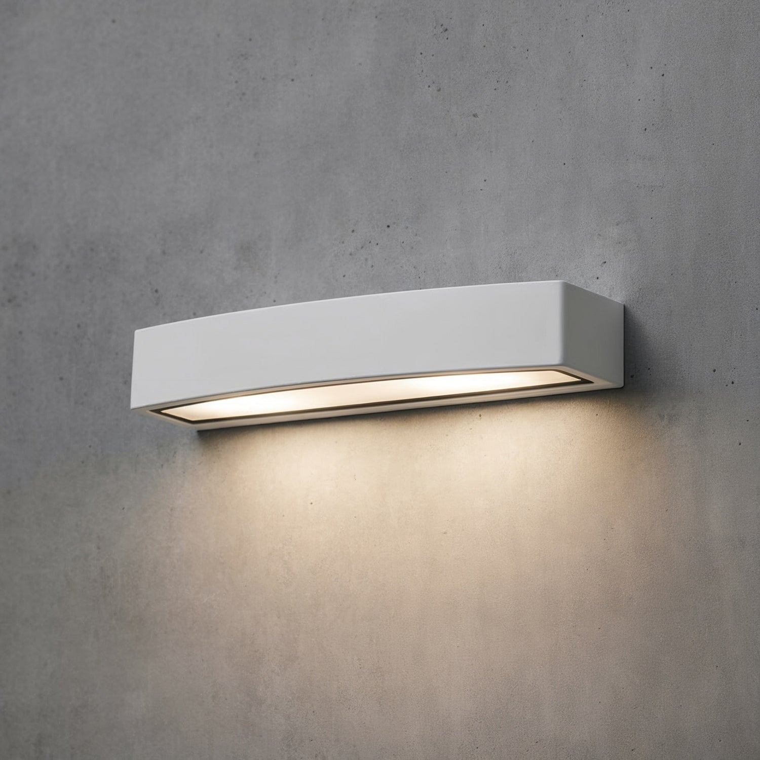 B-Ware Außenleuchte Wandlampe Außenlampe Ideallux Andromeda Weiß Aluminium Metall 45 Cm - 8021696100364
