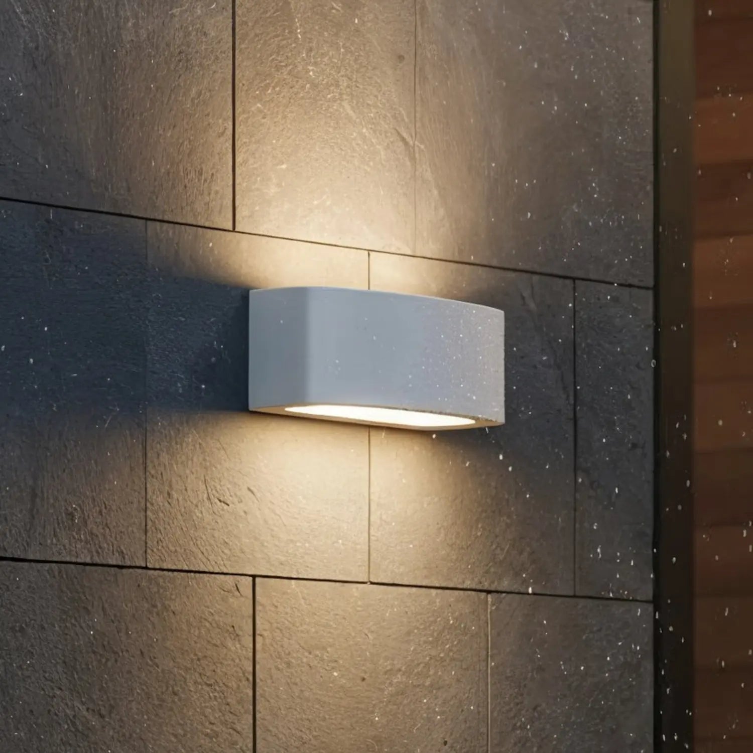 B-Ware Ideal Lux Außenleuchte Wandlampe Andromeda Hellgrau Aluminium Metall - 8021696158822