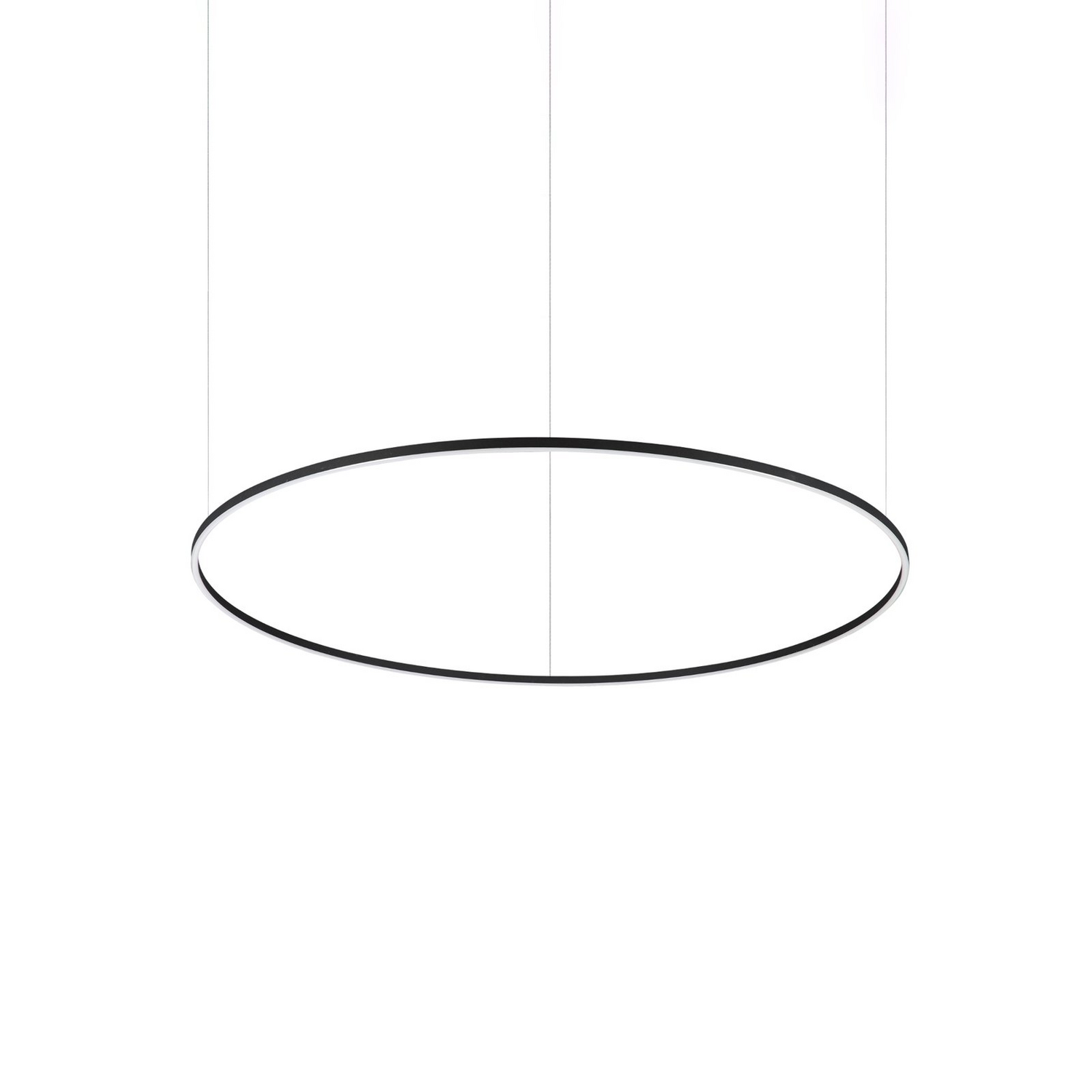 B-Ware Ideallux Oracle Slim Hängeleuchte Deckenlampe Lampe ø 150 Cm Schwarz 3.000 K - 8021696285061