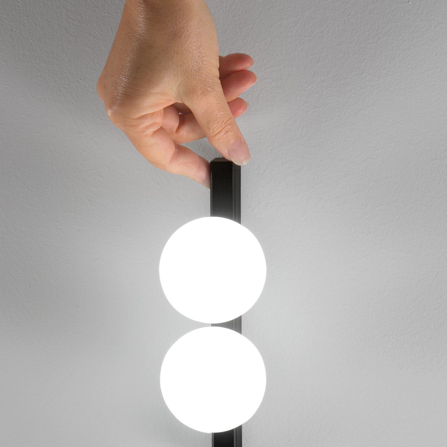 B-Ware Ideal Lux Tischlampe Tischleuchte Ping Pong Led Schwarz Glas Metall Opalglas - 8021696313320