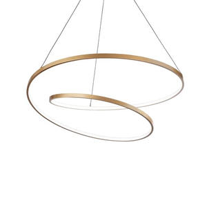 B-Ware Ideallux Oz Led Hängeleuchte Deckenlampe Lampe Leuchte 59 W ø 80 Cm Messing