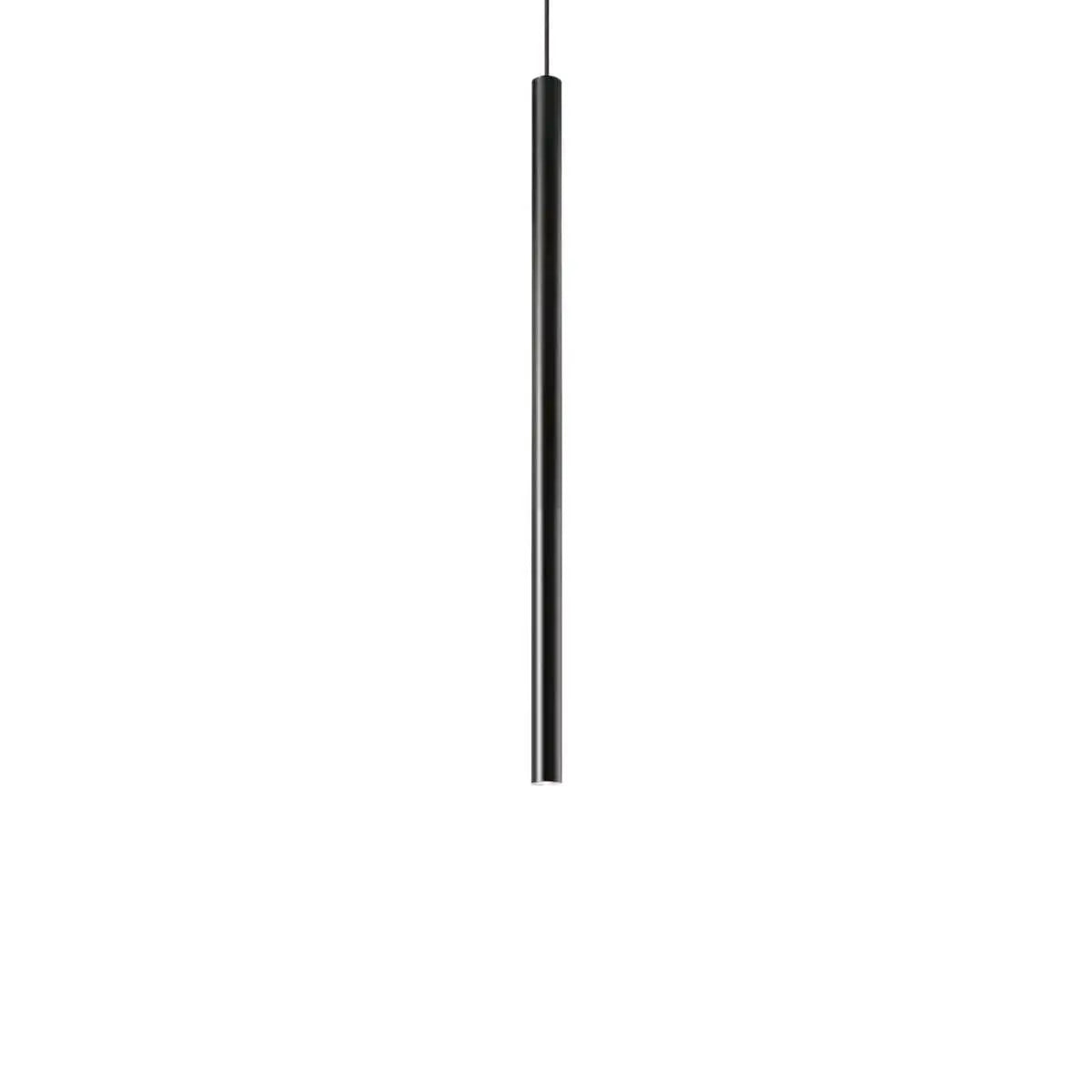 B-Ware Ideal Lux Led Pendelleuchte Hängeleuchte Ultrathin Deckenleuchte ø3cm Schwarz  - 8021696156699