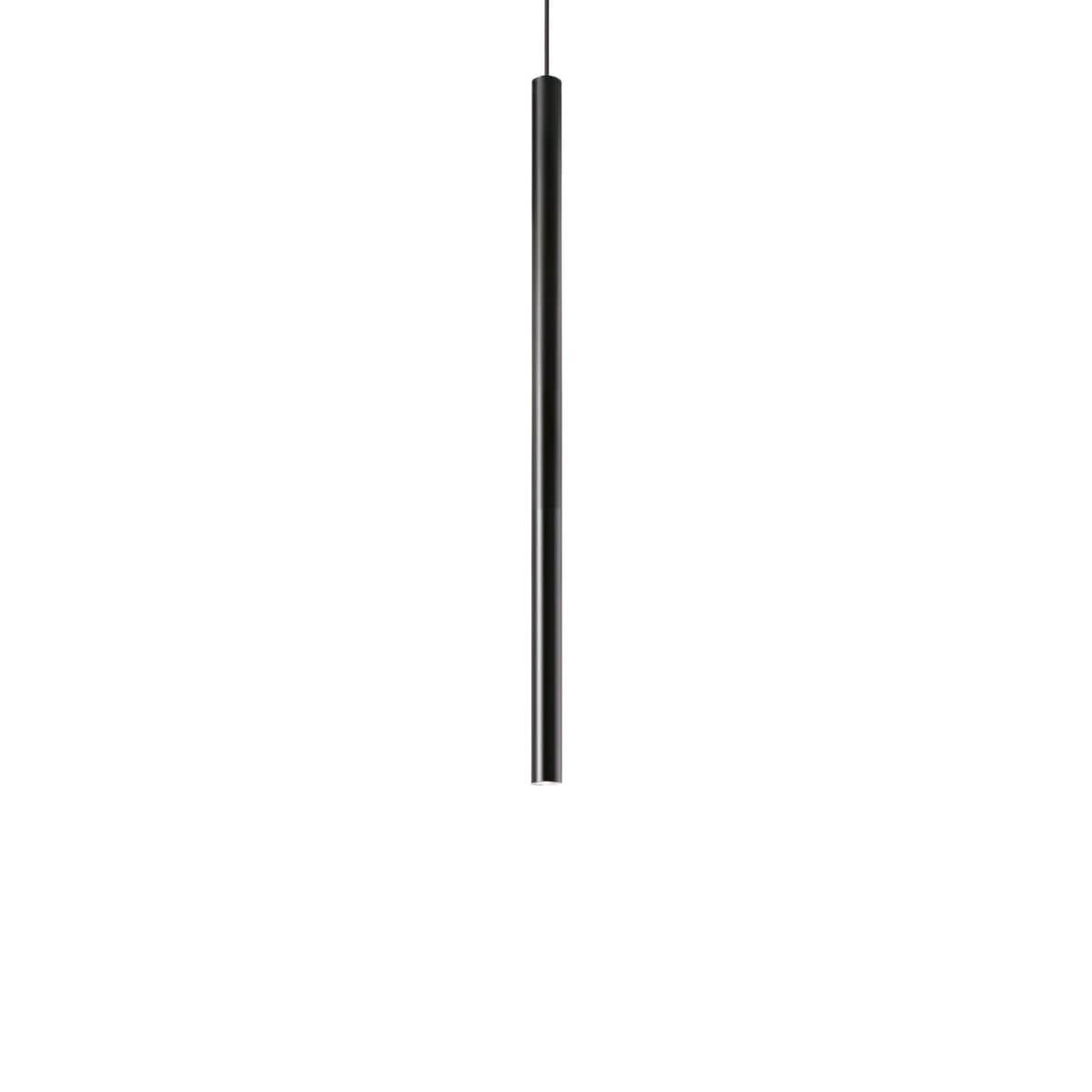 Ideal Lux LED-Pendelleuchte Hängeleuchte Ultrathin Deckenleuchte Ø3cm Schwarz - 8021696156699