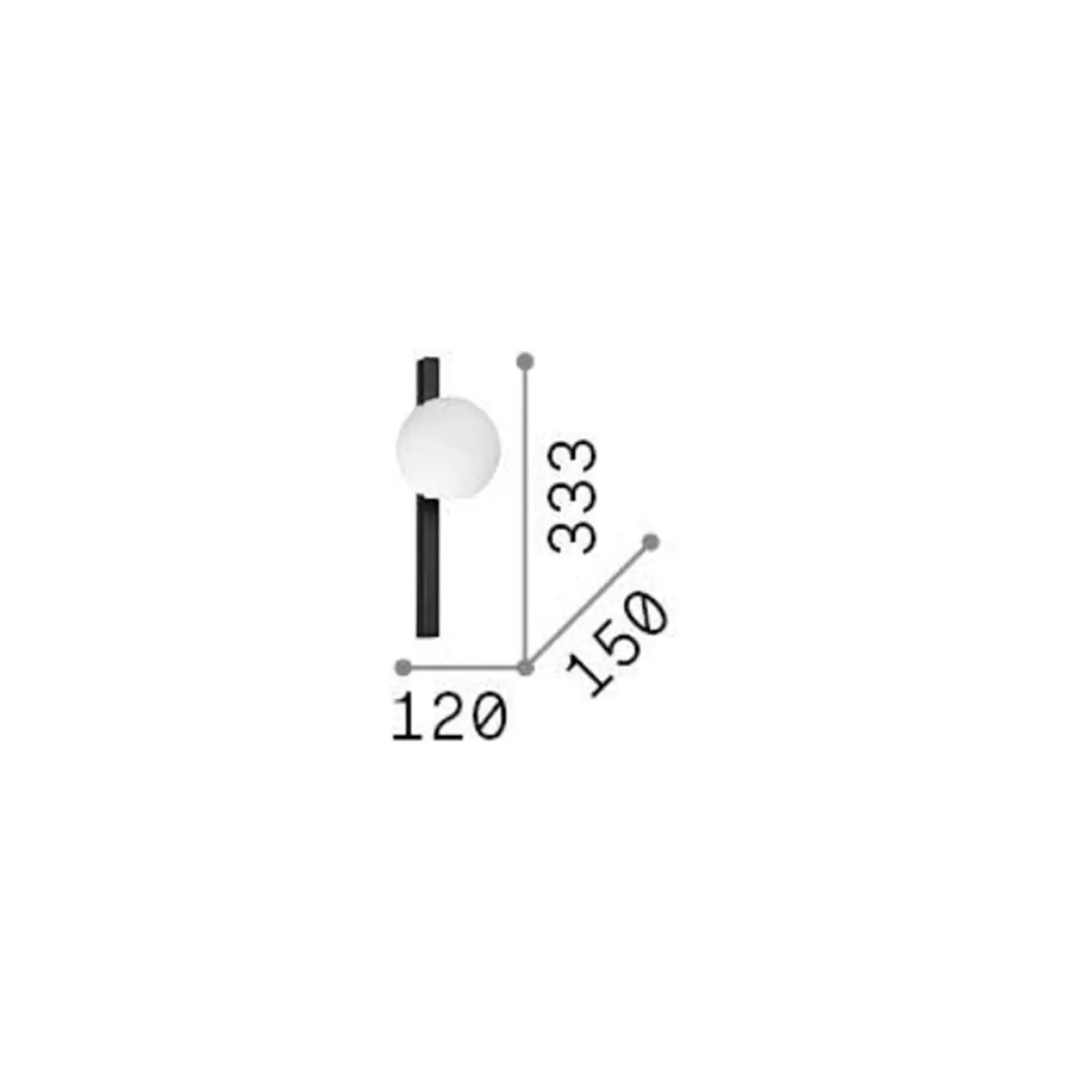 B-Ware Ideallux Wandleuchte Wandlampe Binomio Glas Metall Weiß G9 Led Warmweiß 1 Flg - 8021696328478