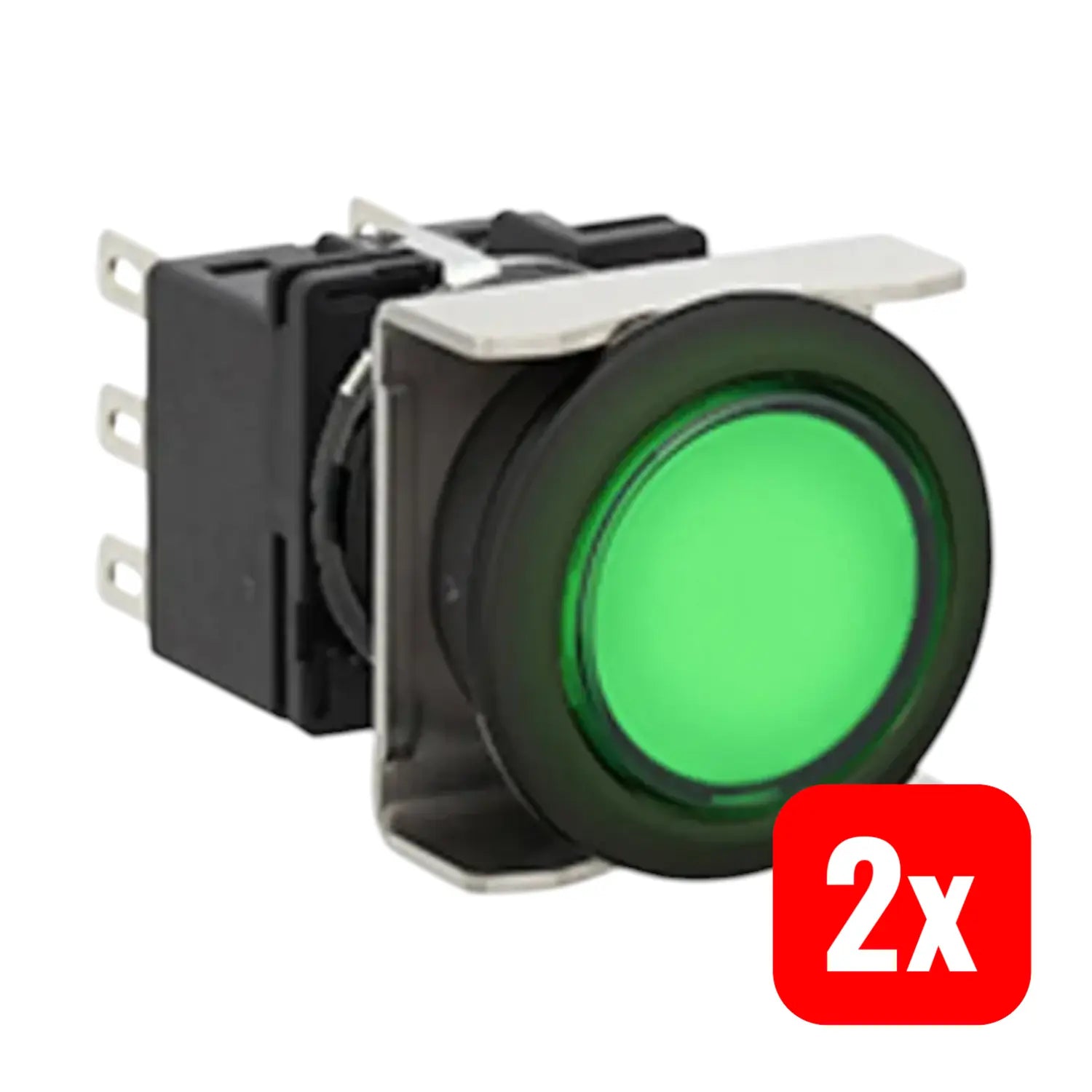 B-Ware Idec Leuchtdrucktaster Lb6 L M1 T64 G Led Grün  Ip65 Rund 2 Wechsler 2 Stück - 2050007362760