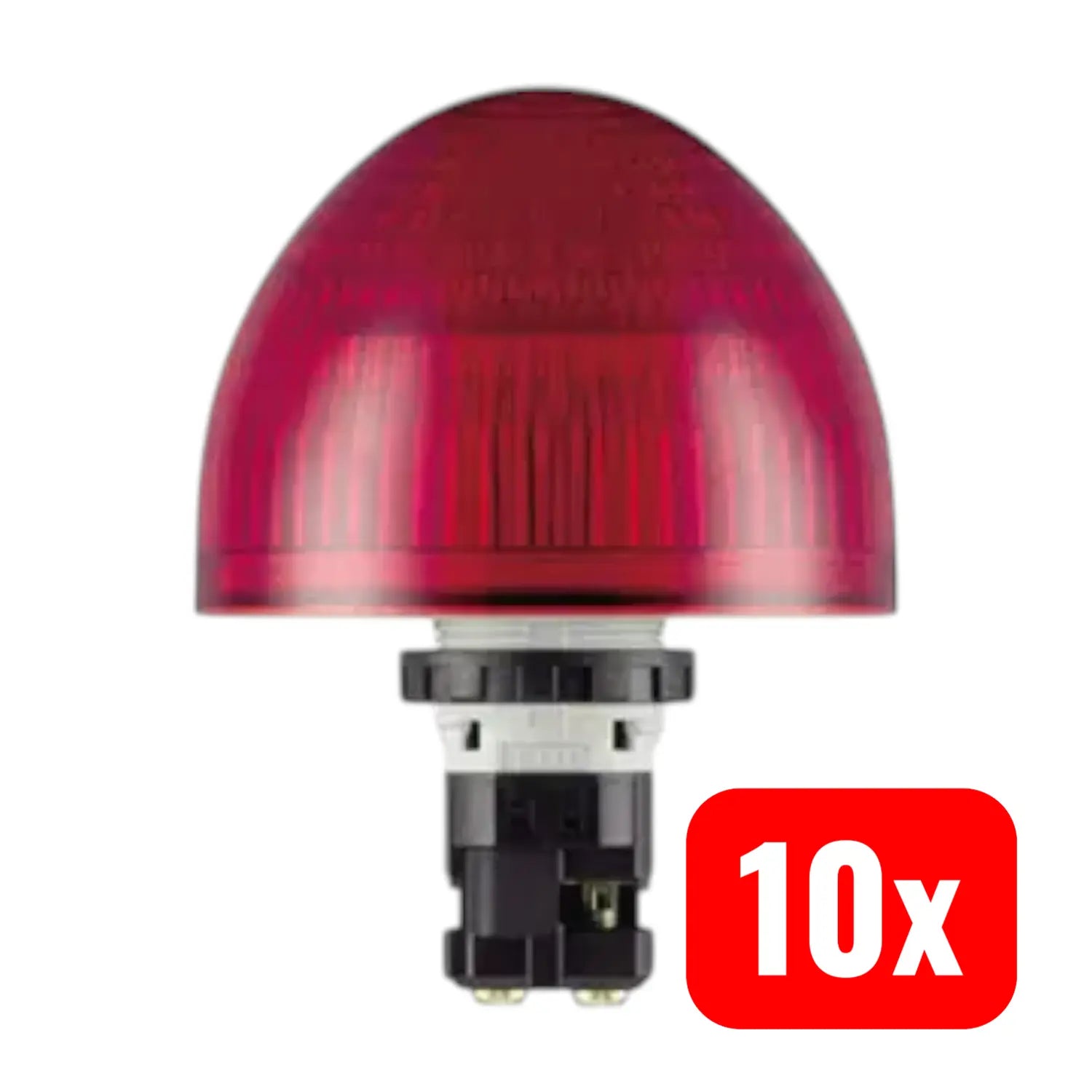 B-Ware Idec Signalleuchte Meldeleuchte Led Rot Dauerlicht Ip65 Leuchtmittel 10 Stück - 4016138472899