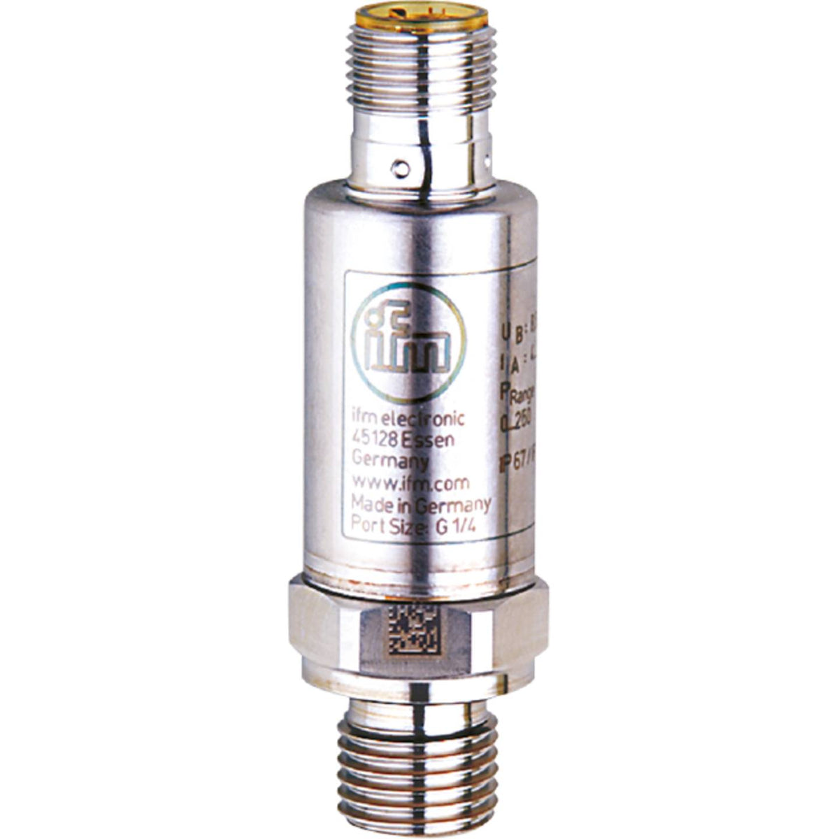 ifm Drucksensor Sensor PT5460 Analog Überdruck M12 Systemdruck G1/4 AG 0-60 MPa - 4021179275972