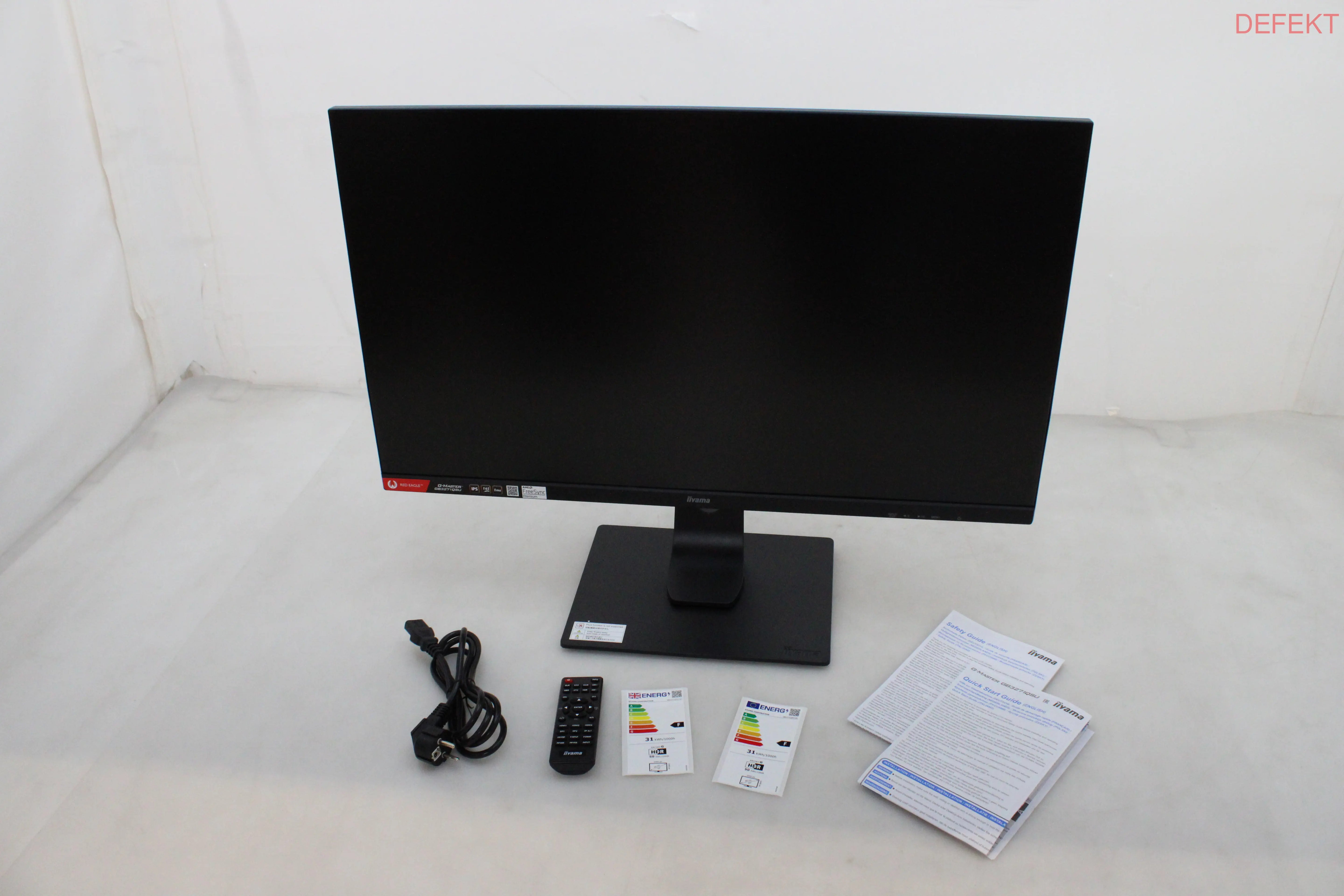 D-Ware Iiyama G Master Red Eagle Gb3271 Qsu B1 Gaming Monitor 80cm 2560x1440 Defektware - 4948570118168