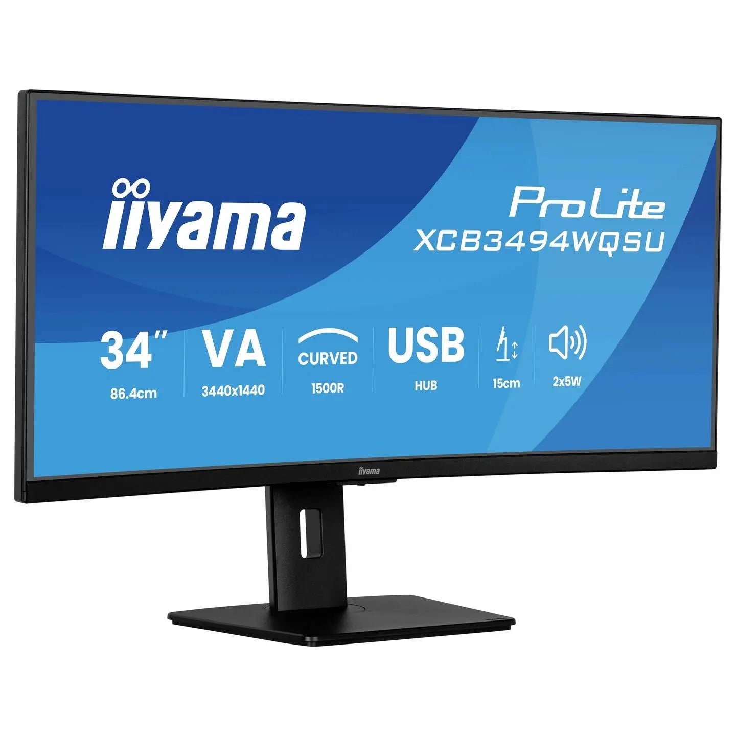 B-Ware Iiyama Monitor Bildschirm Pro Lite Xcb3493 Wqsu Curved Va Led 34 Zoll Schwarz - 4948570125135