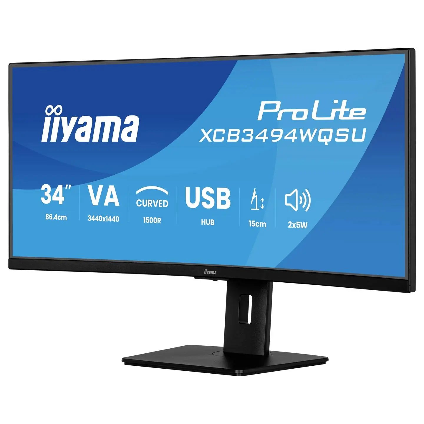 B-Ware Iiyama Monitor Bildschirm Pro Lite Xcb3493 Wqsu Curved Va Led 34 Zoll Schwarz - 4948570125135