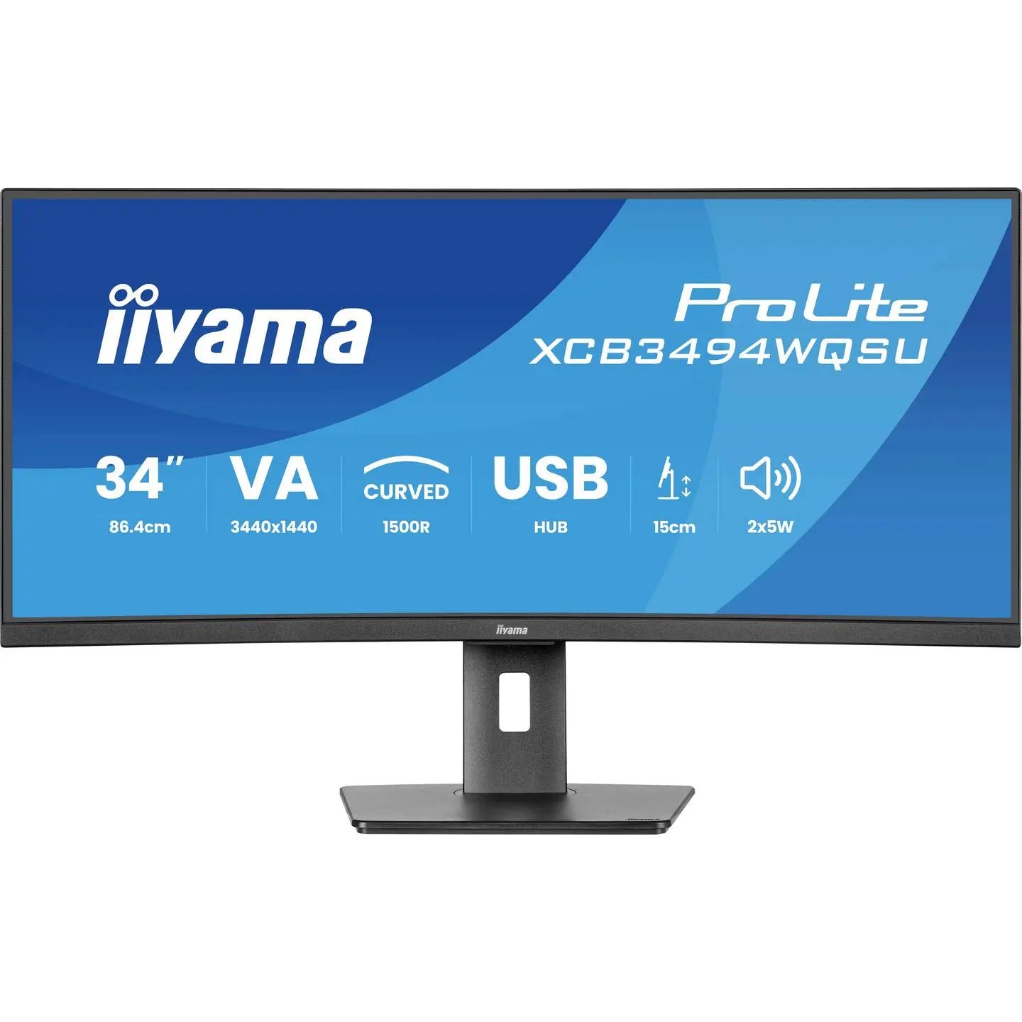 B-Ware Iiyama Monitor Bildschirm Pro Lite Xcb3493 Wqsu Curved Va Led 34 Zoll Schwarz - 4948570125135