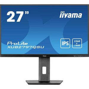 B-Ware Iiyama Monitor Bildschirm Pro Lite 27 Zoll Ips Led Qhd Schwarz Höhenverstellbar
