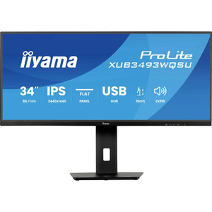 B-Ware Iiyama Lcd Monitor Bildschirm 34 Zoll Monitor 3440 X 1440 Pixel Usb C Schwarz