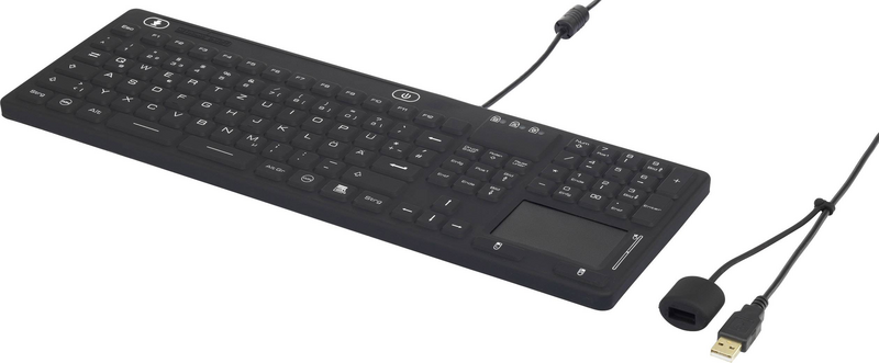 B-Ware Renkforce Tastatur Spritzwassergeschützt Staubgeschützt Touch Oberfläche 3 Stück - 4016139053905