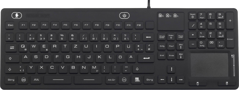 B-Ware Renkforce Tastatur Spritzwassergeschützt Staubgeschützt Touch Oberfläche 3 Stück - 4016139053905