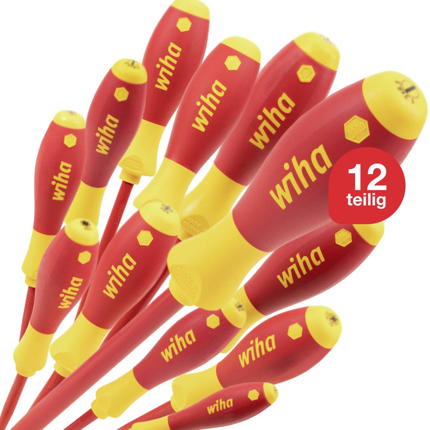 Wiha Schraubendreher Set VDE 12tlg. slimFix Handwerkzeug für spannungsführende - 4010995410032