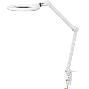 B-Ware Toolcraft LED Lupenleuchte 1.75x 1160lm dimmbar Klemme 17.8cm 1200mm Höhe
