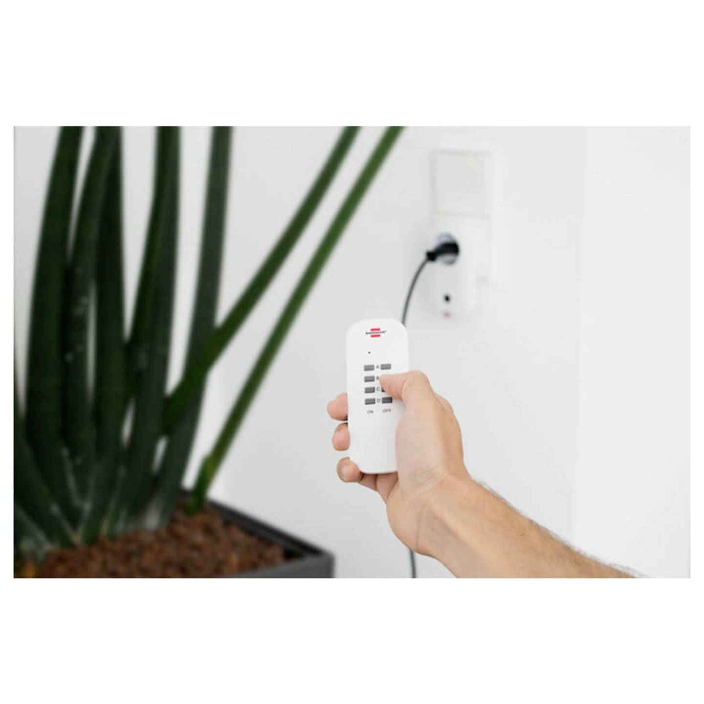 Brennenstuhl Funk Steckdosen-Set Innenbereich 1000W Komfort Funksteckdose weiß - 4007123643561