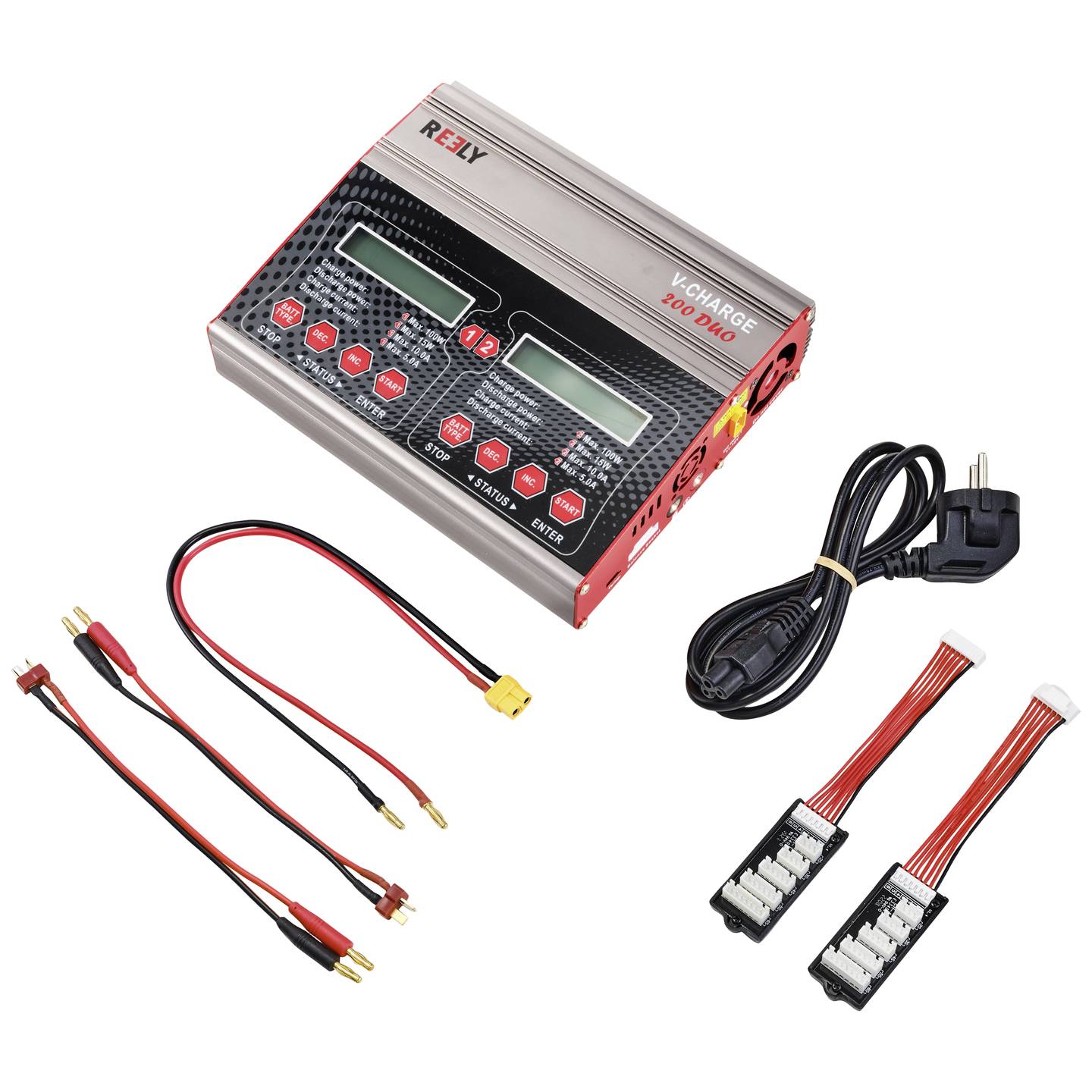 REELY V-Charge 200 Duo Modellbau-Multifunktionsladegerät 200W 2 Kanäle - 4064161221137
