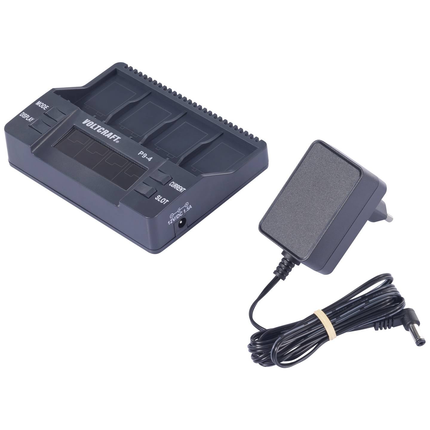 VOLTCRAFT 9V-BLOCK LADER P9-4 Akku Ladegerät für 9V Blockbatterien 500mA - 4016139164199