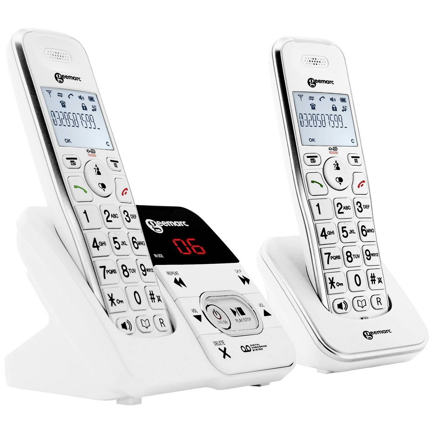 Geemarc Seniorentelefon AMPLIDECT 295-2 Telefon für Senioren schnurlos DECT - 3521350008500