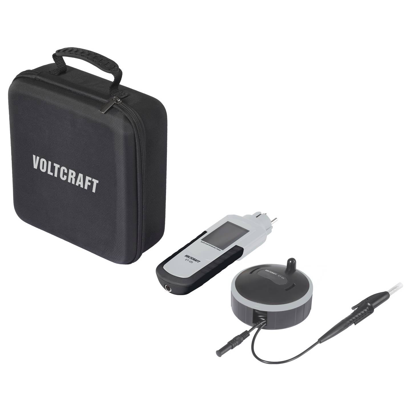 Voltcraft Erdungsmessgerät ET-05 Erdschleifenmessung 2000 Ω IP40 - 4064161498119