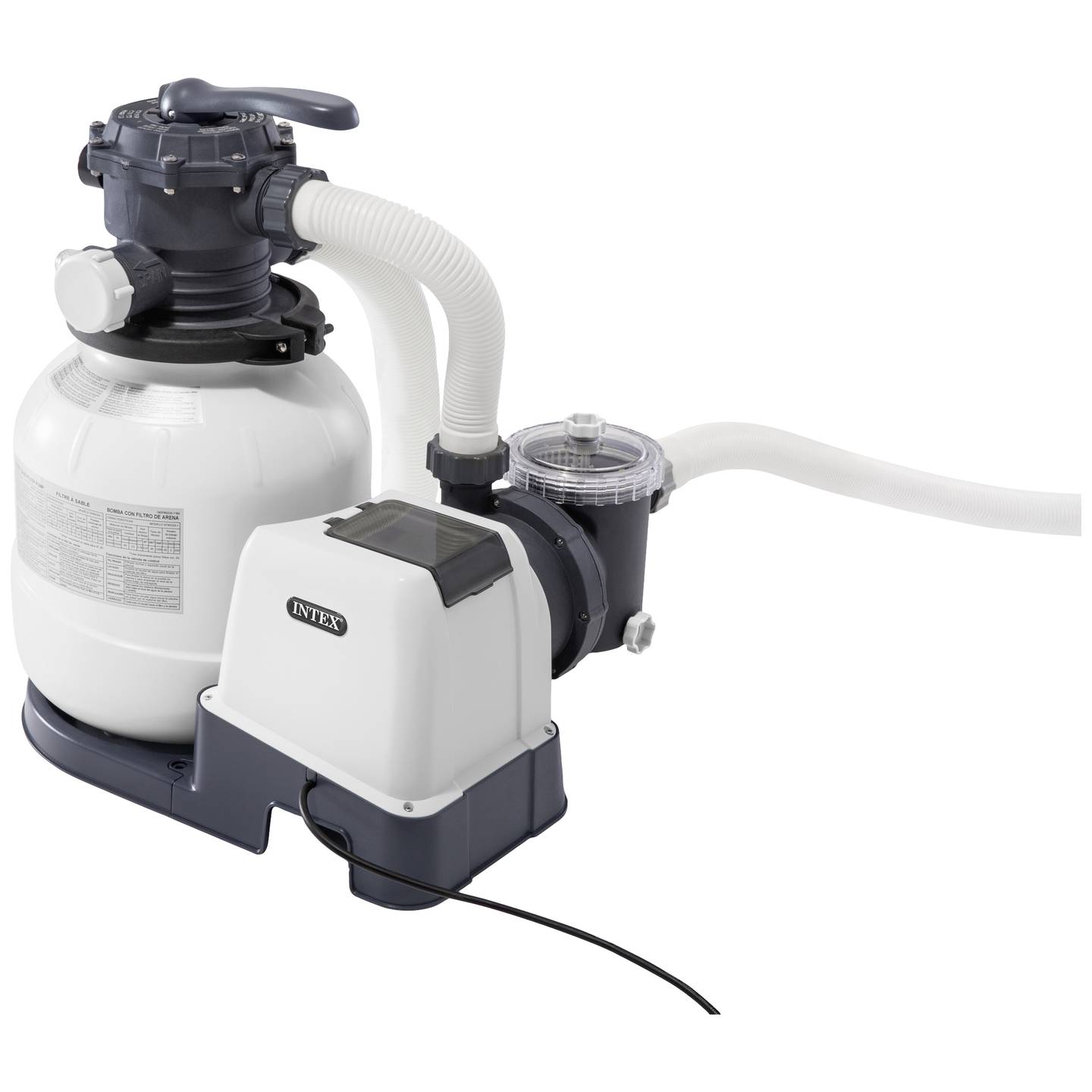 Intex Sandfilteranlage SX2100 Poolpumpe Krystal Clear 4,7m³/h weiß effizient - 6941057413914