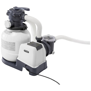 B-Ware Intex Sandfilteranlage SX2100 Poolpumpe Krystal Clear 4,7m³/h weiß effizient