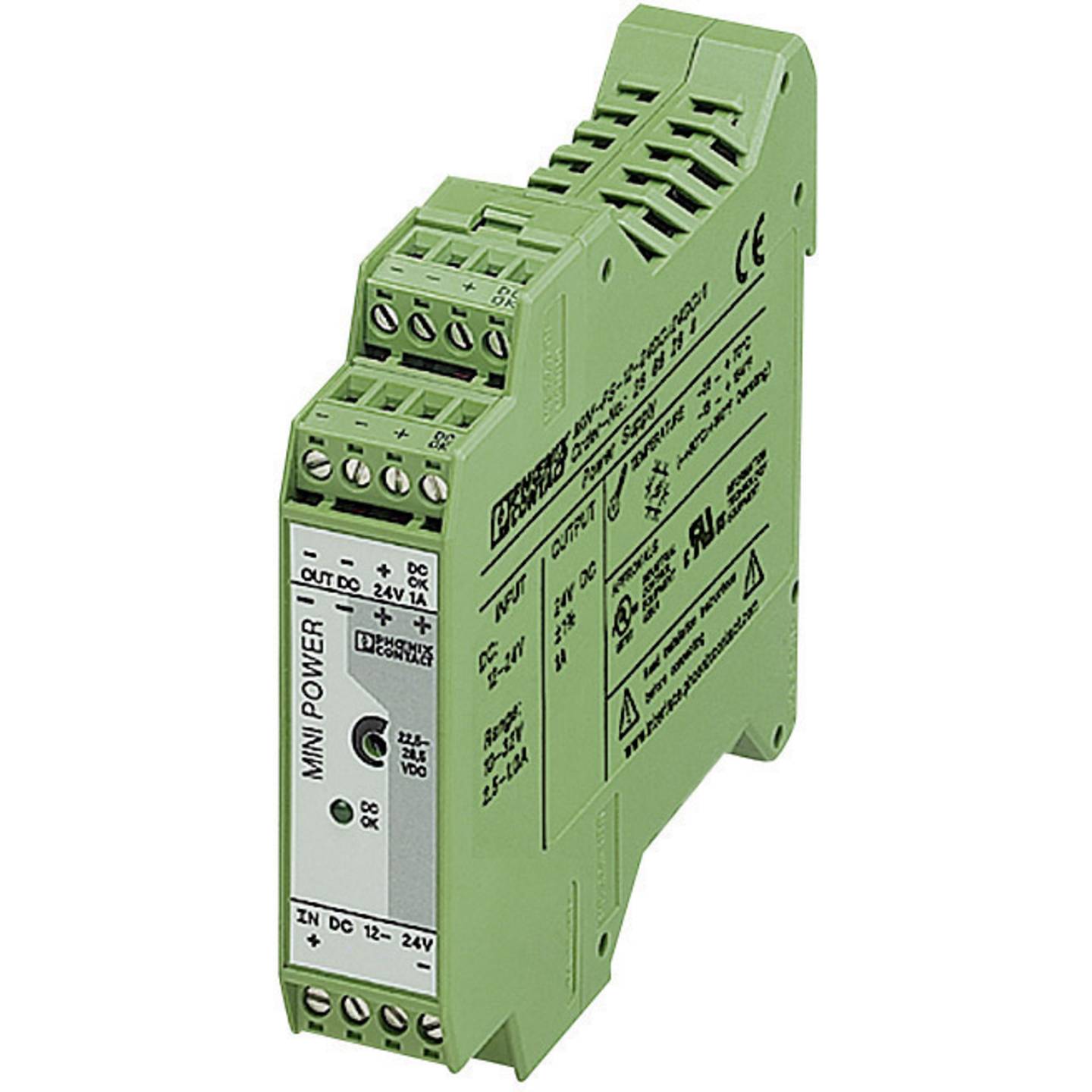 Phoenix Contact Hutschienen-Netzteil Schaltnetzteil 24V DC 1A 24W 1 Ausgänge - 4017918960902