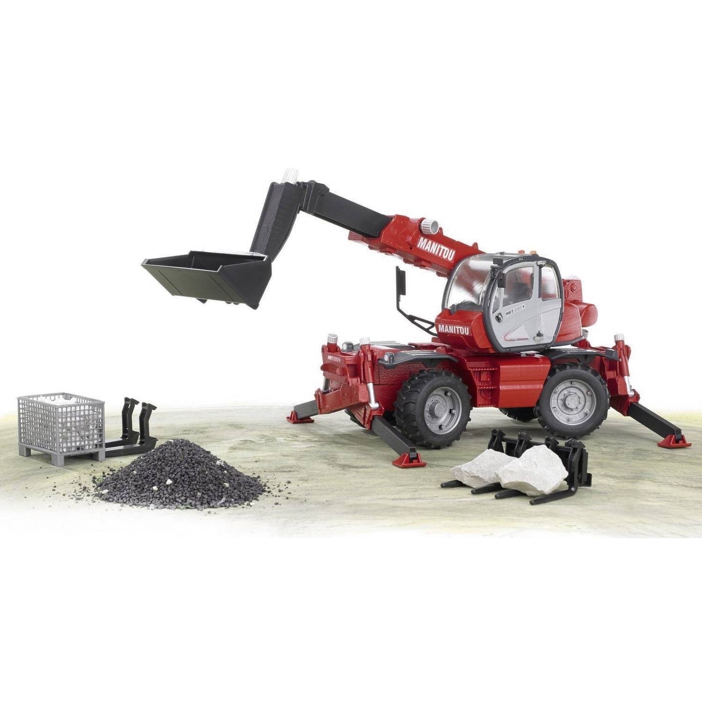 Bruder Manitou Teleskopstapler MRT 2150 1:16 mit 360° Kabine und Teleskoparm - 4001702021290