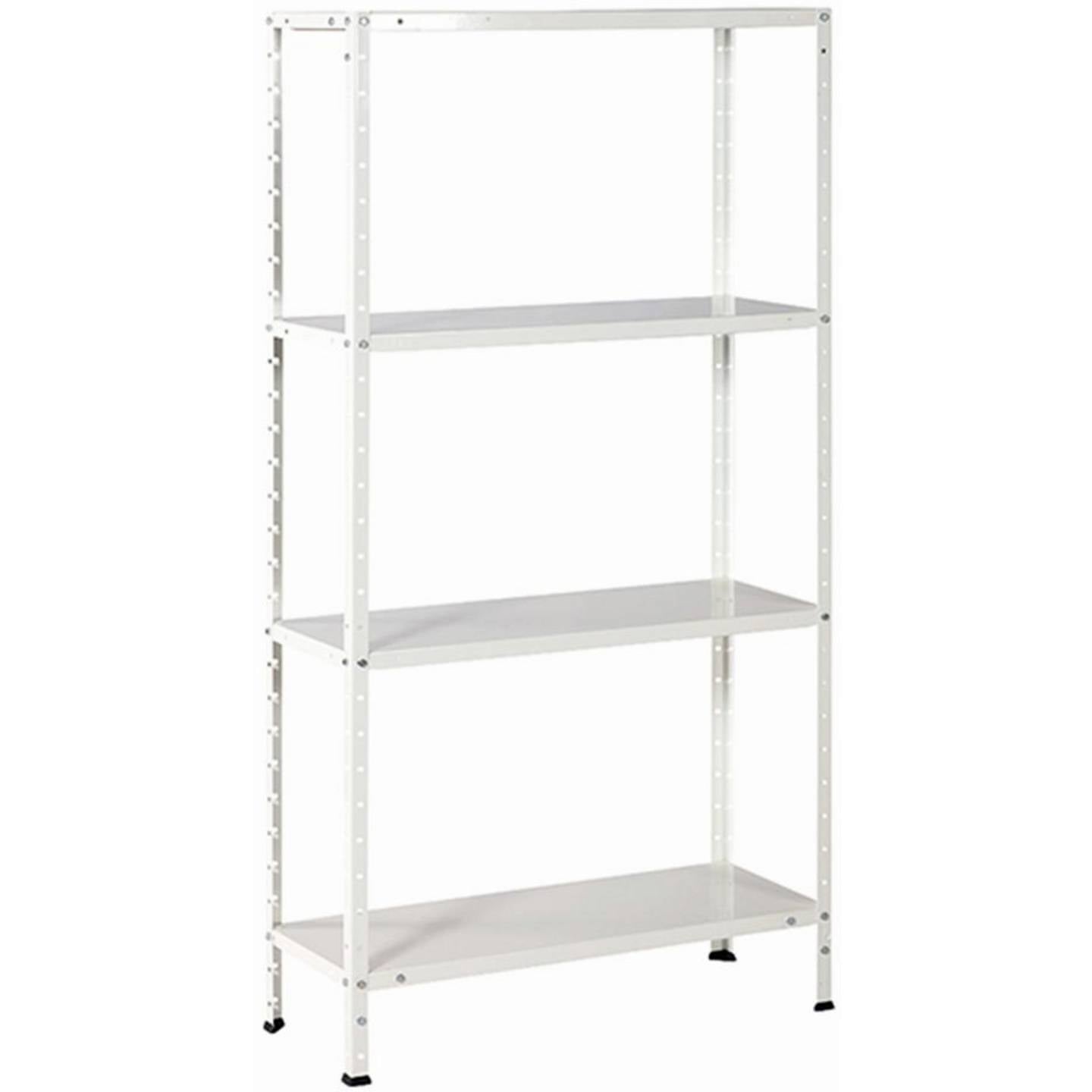 IRONSIDE Lagerregal-Komplettregal 4 Böden Handtuchheizkörper 50kg weiß - 3394661003638