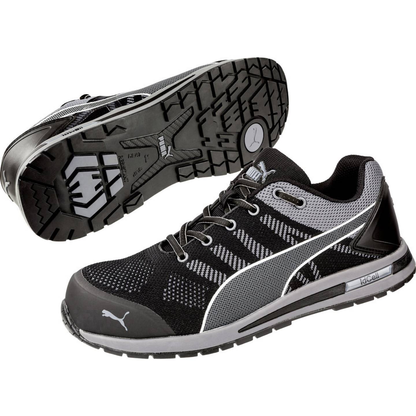 PUMA Sicherheitsschuh S1P Elevate Knit Schwarz ESD Schuhgröße 44 Gummi - 4051428068239