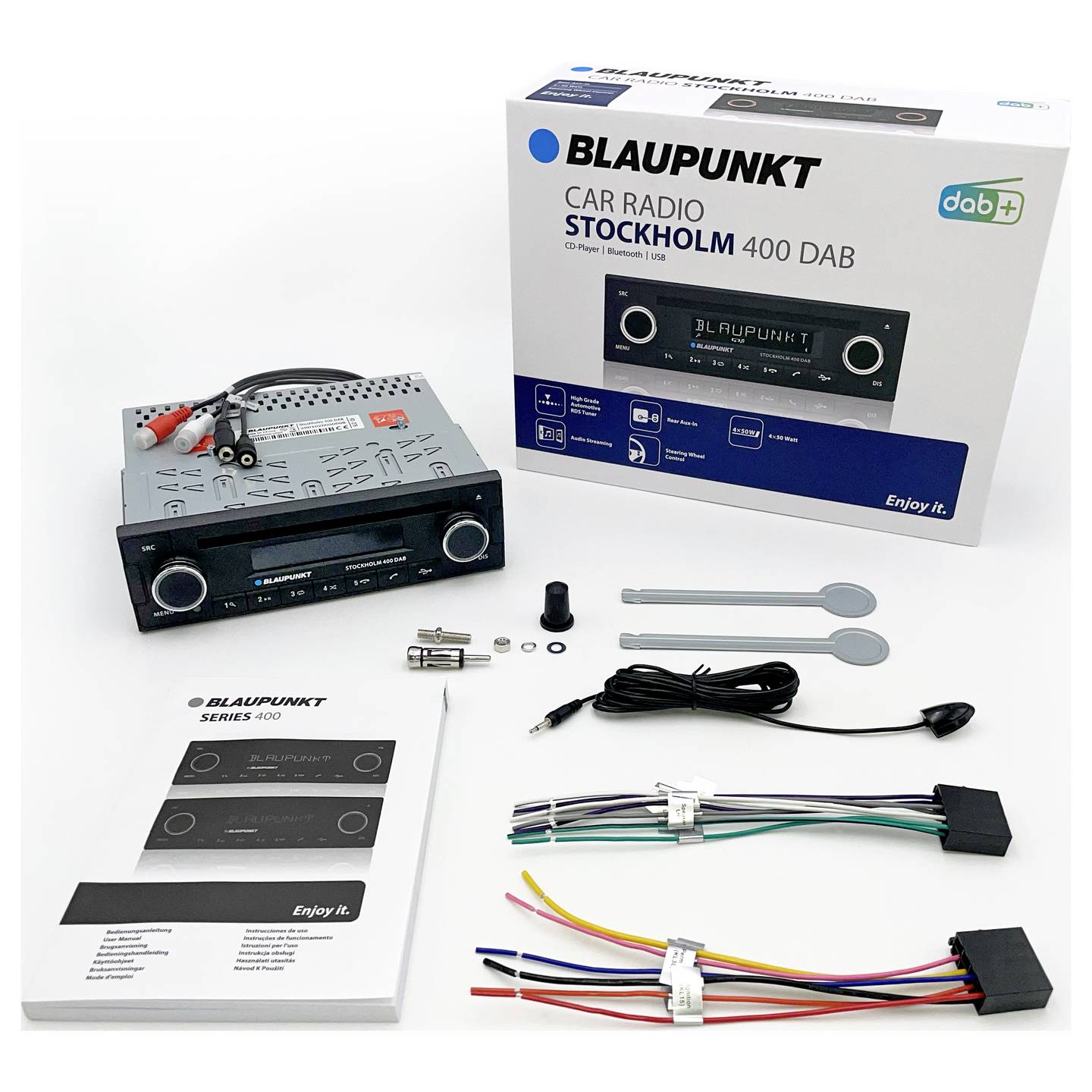 Blaupunkt Autoradio Radio Stockholm 400 DAB BT Apple CarPlay DAB+ Tuner - 4260499852399
