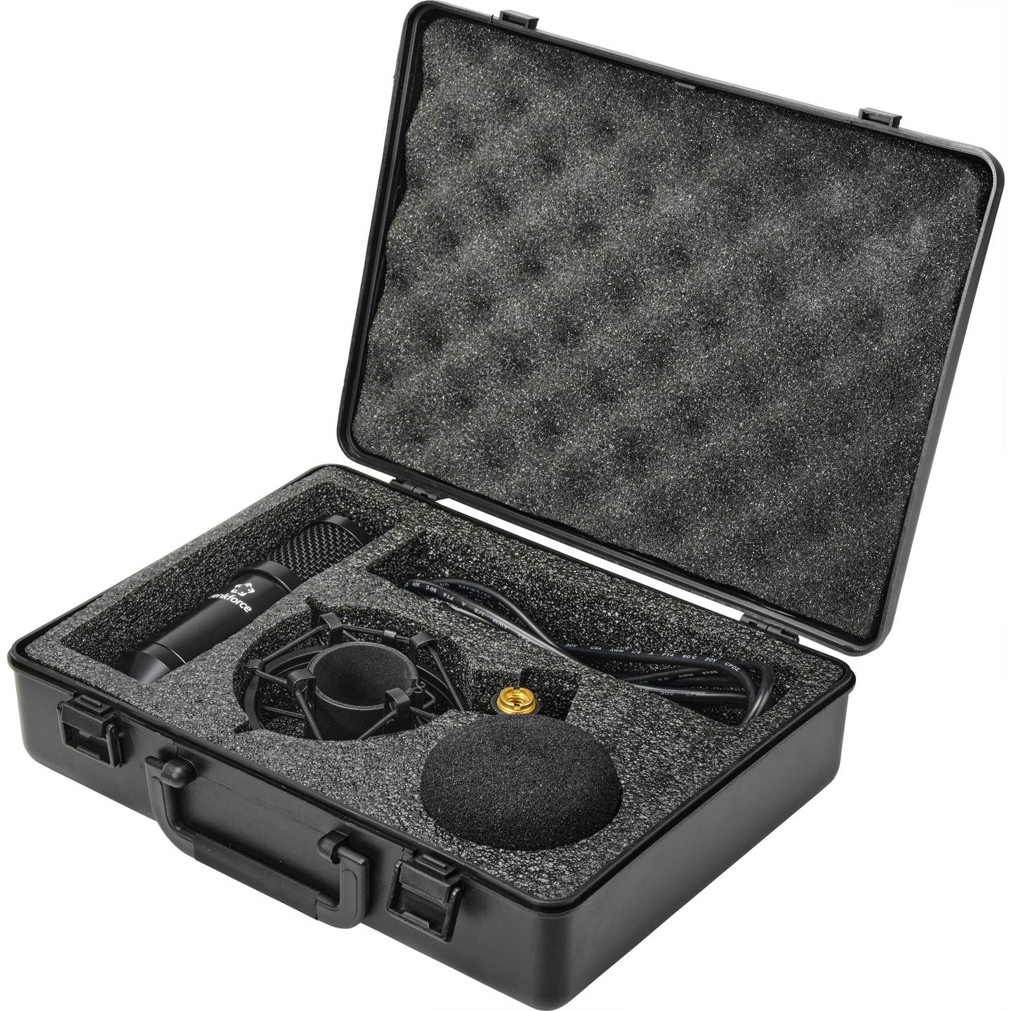 Renkforce RF-MIC-510 USB-Mikrofon Stand inkl. Koffer Spinne Windschutz 3m Kabel - 4064161175911