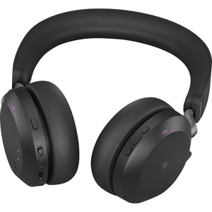 B-Ware Jabra On Ear Headset Evolve2 75 Bluetooth Noise Cancelling Mikrofon Schwarz 36h