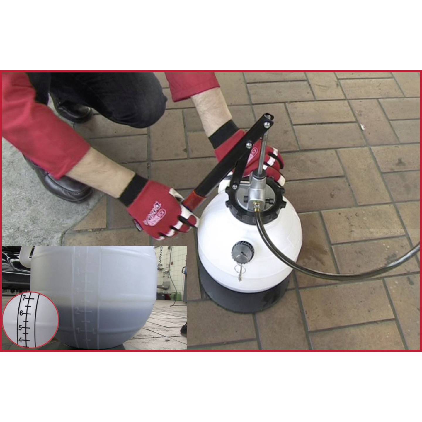 KS Tools Getriebeöl-Füllsystem-Satz 23-tlg Adapter Handpumpe Rücklauffunktion - 4042146878293