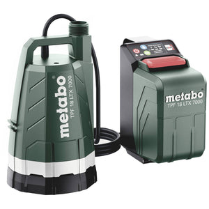 B-Ware Metabo Tauchpumpe Akku Tauchpumpe 7000l/h 9m IPX8 18V wasserdicht Gartenpumpe