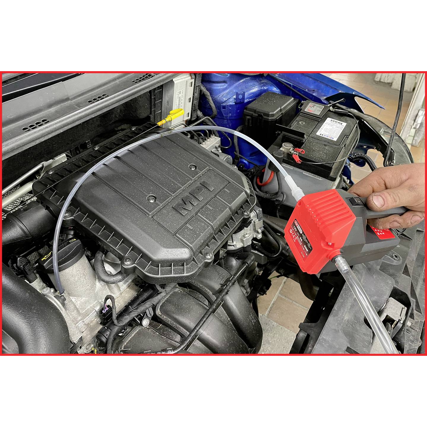KS Tools Pumpe Öl Absaugpumpe Umfüllpumpe Diesel Motoröl Heizöl Kühlflüssigkeit - 4042146885123