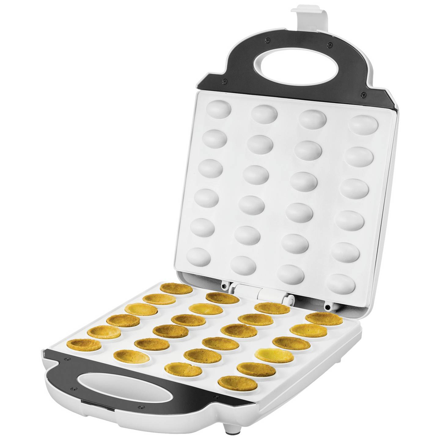 Unold Waffeleisen Backgerät Zaubernuss Kontrollleuchte klappbar Antihaft Weiß - 4011689483608